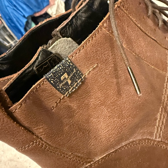 7 For All Mankind Chestnut Lace-Up Boots - Picture 4 of 6